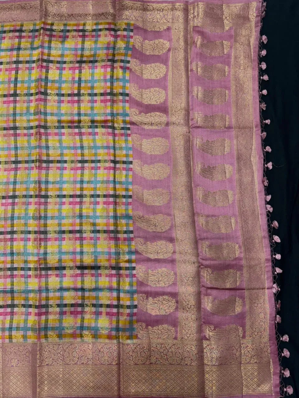 The Royal Drape: Pure Chinya Silk Saree-Pure Chinya Print