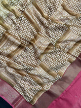 Pure Chinya Silk JD Saree