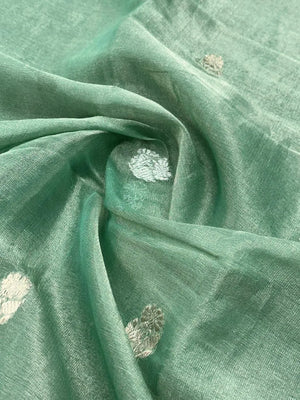 Ethereal Grace – Pure Khaddi Chiffon Tissue Silk Saree