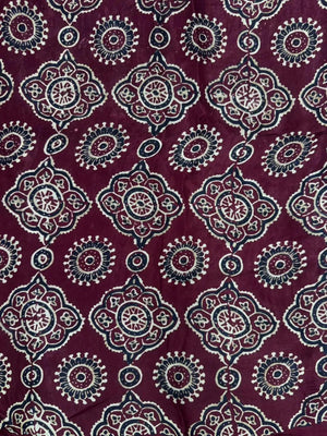 Designer Ajrak Saree – Ethnic & Festive Wear (Queen of Cairo)