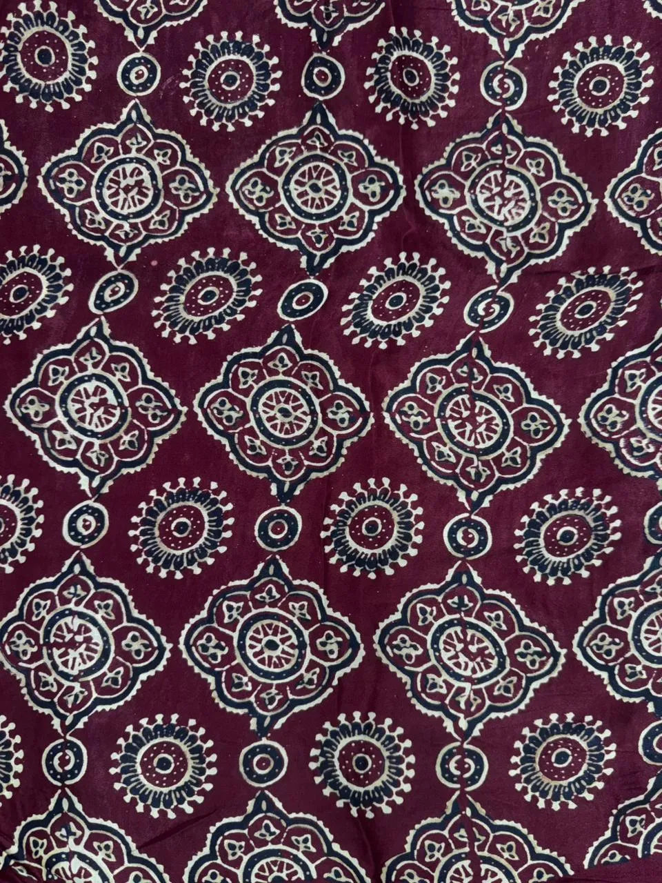 Designer Ajrak Saree – Ethnic & Festive Wear (Queen of Cairo)