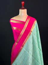 Pure Mysore Silk Saree with Zari Border