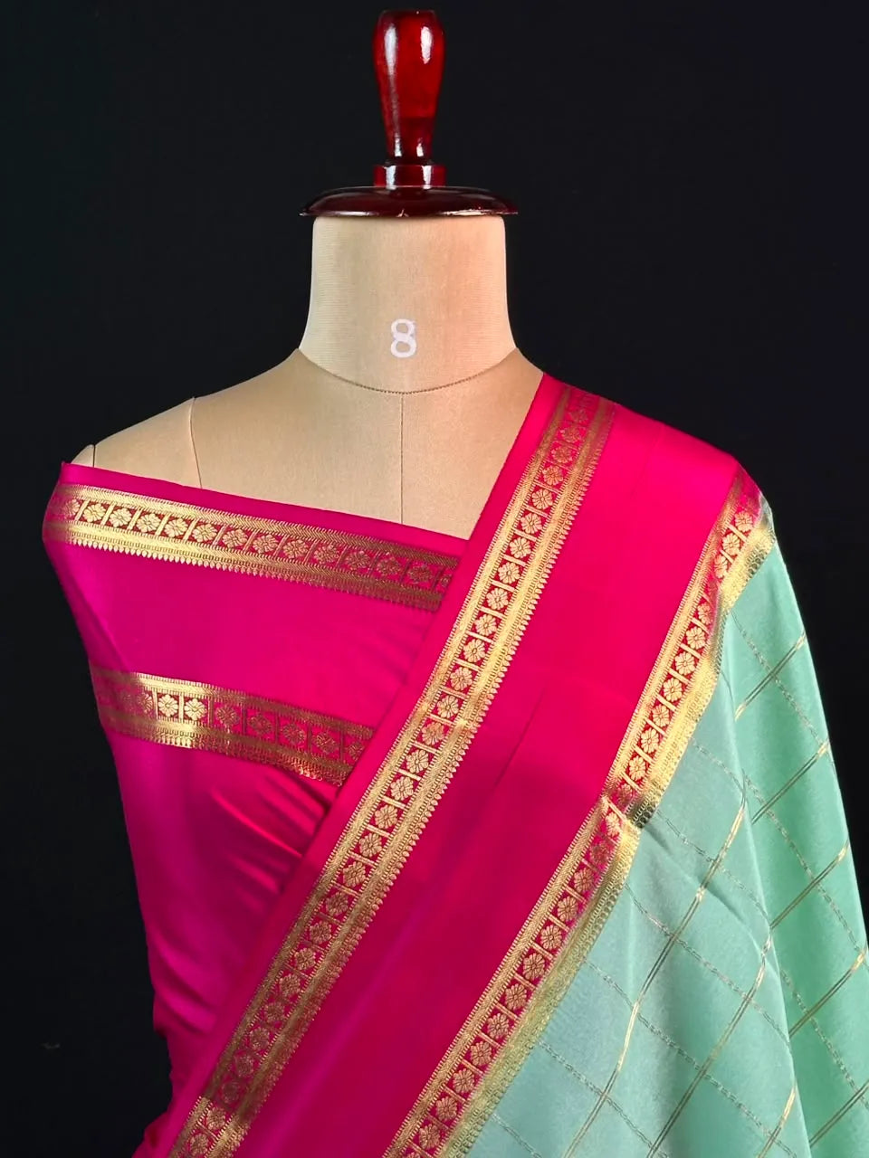 Pure Mysore Silk Saree with Zari Border 