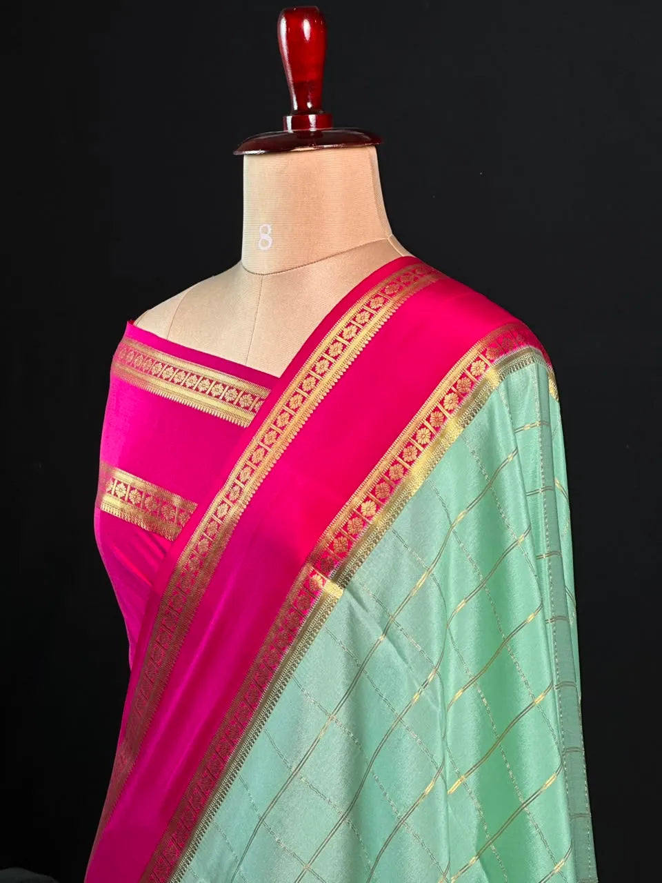 Pure Mysore Silk Saree with Zari Border