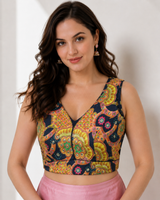 Royal Threadwork Georgette Ready-Made Blouse 