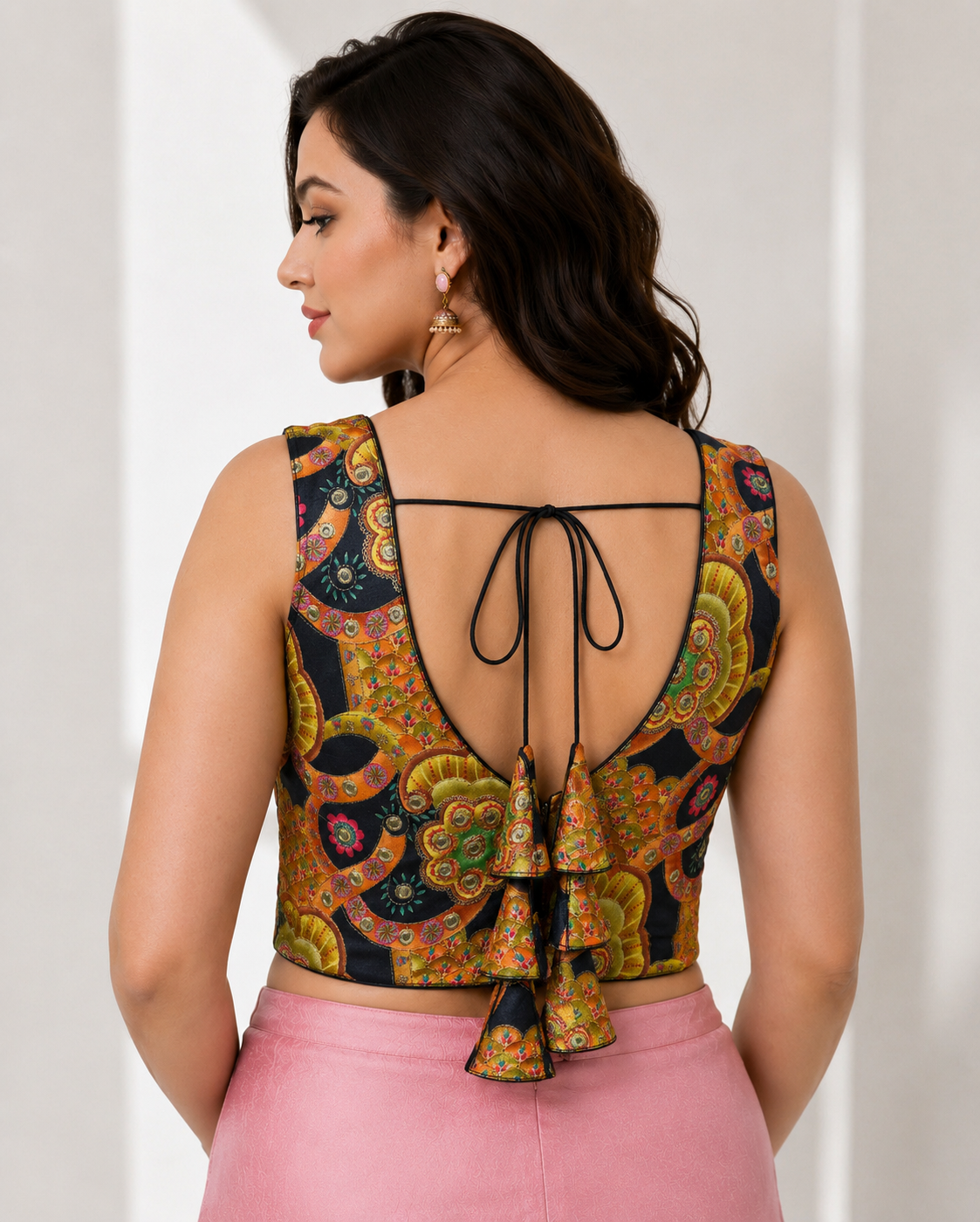 Royal Threadwork Georgette Ready-Made Blouse 