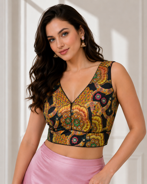 Royal Threadwork Georgette Ready-Made Blouse 