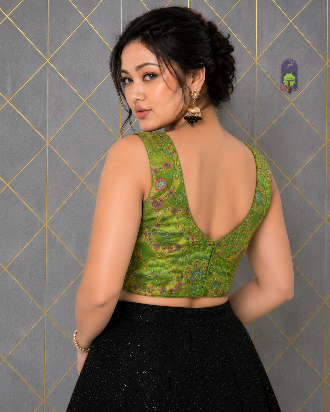 Royal Threadwork Georgette Ready-Made Blouse