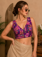 Royal Threadwork Georgette Ready-Made Blouse