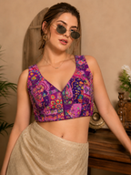 Royal Threadwork Georgette Ready-Made Blouse
