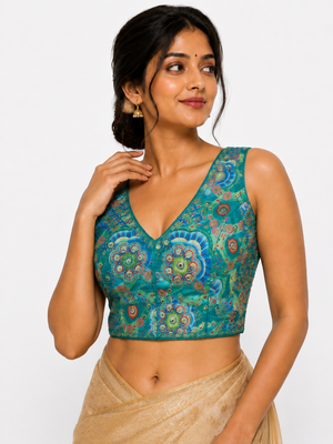 Royal Threadwork Georgette Ready-Made Blouse 