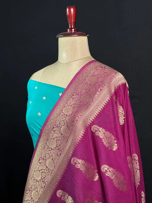 Sunehri Zari Banarasi Georgette Saree