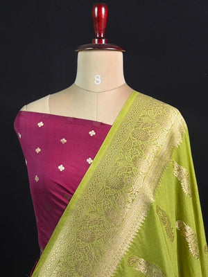 Sunehri Zari Banarasi Georgette Saree