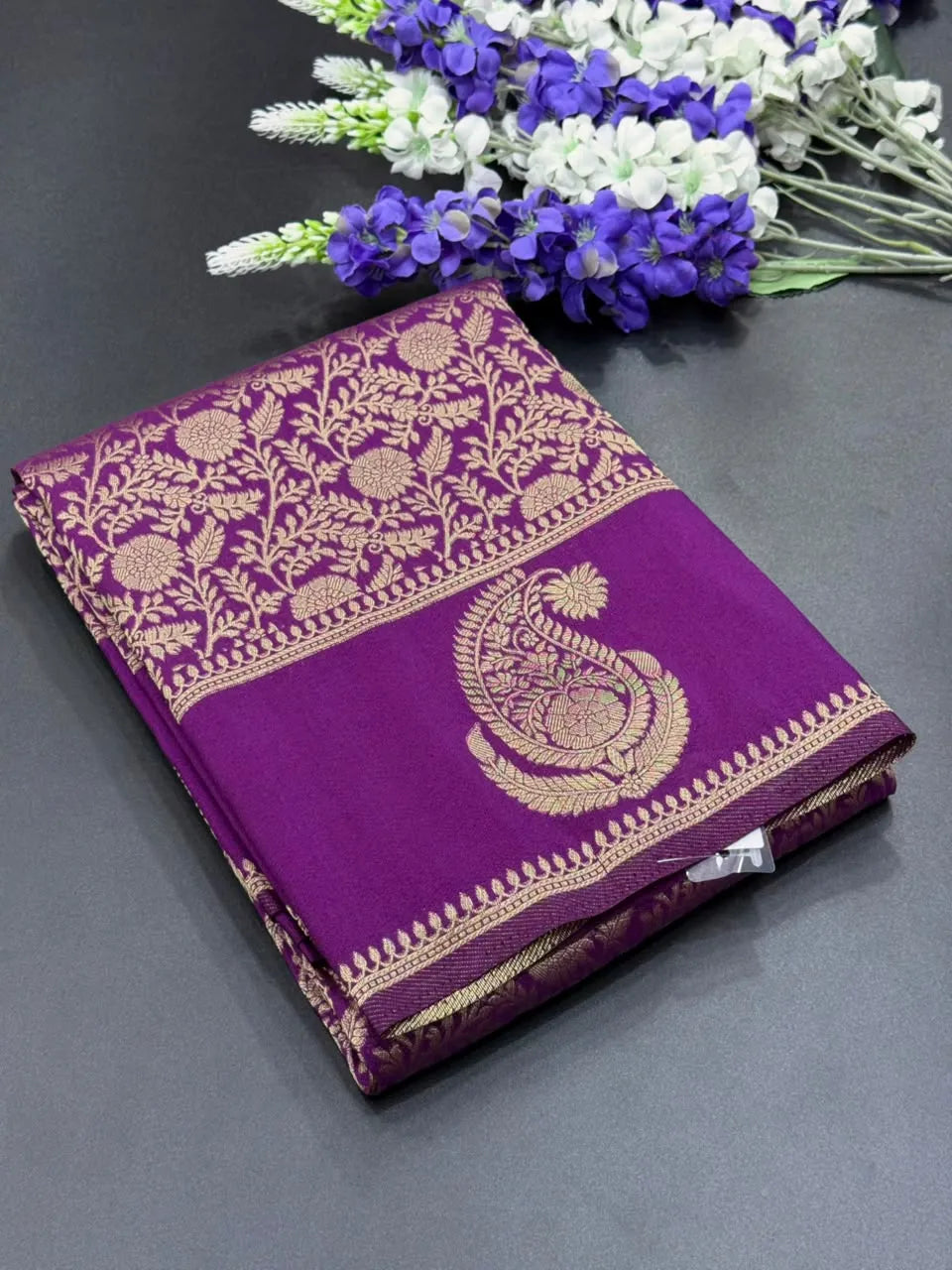 Soft Georgette Silk Saree with Zari Border