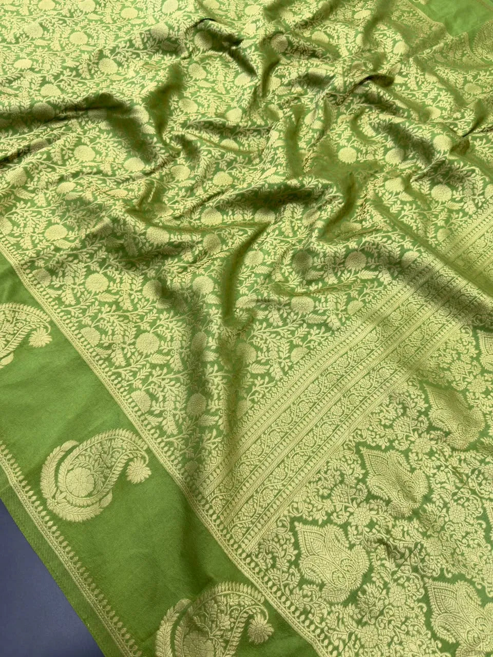 Soft Georgette Silk Saree with Zari Border