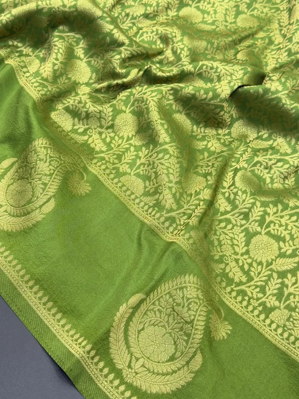 Soft Georgette Silk Saree with Zari Border