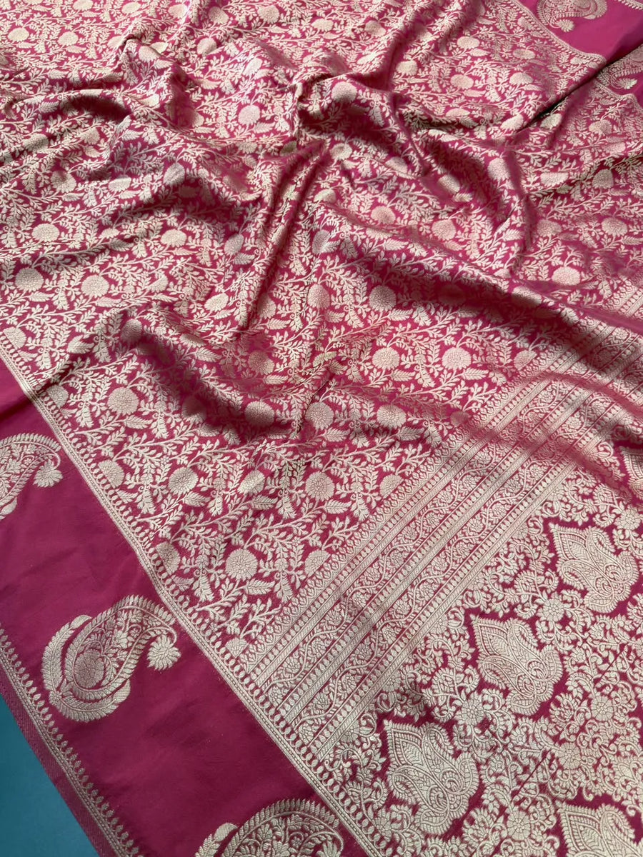 Soft Georgette Silk Saree with Zari Border 