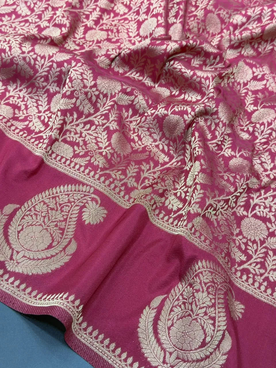 Soft Georgette Silk Saree with Zari Border 