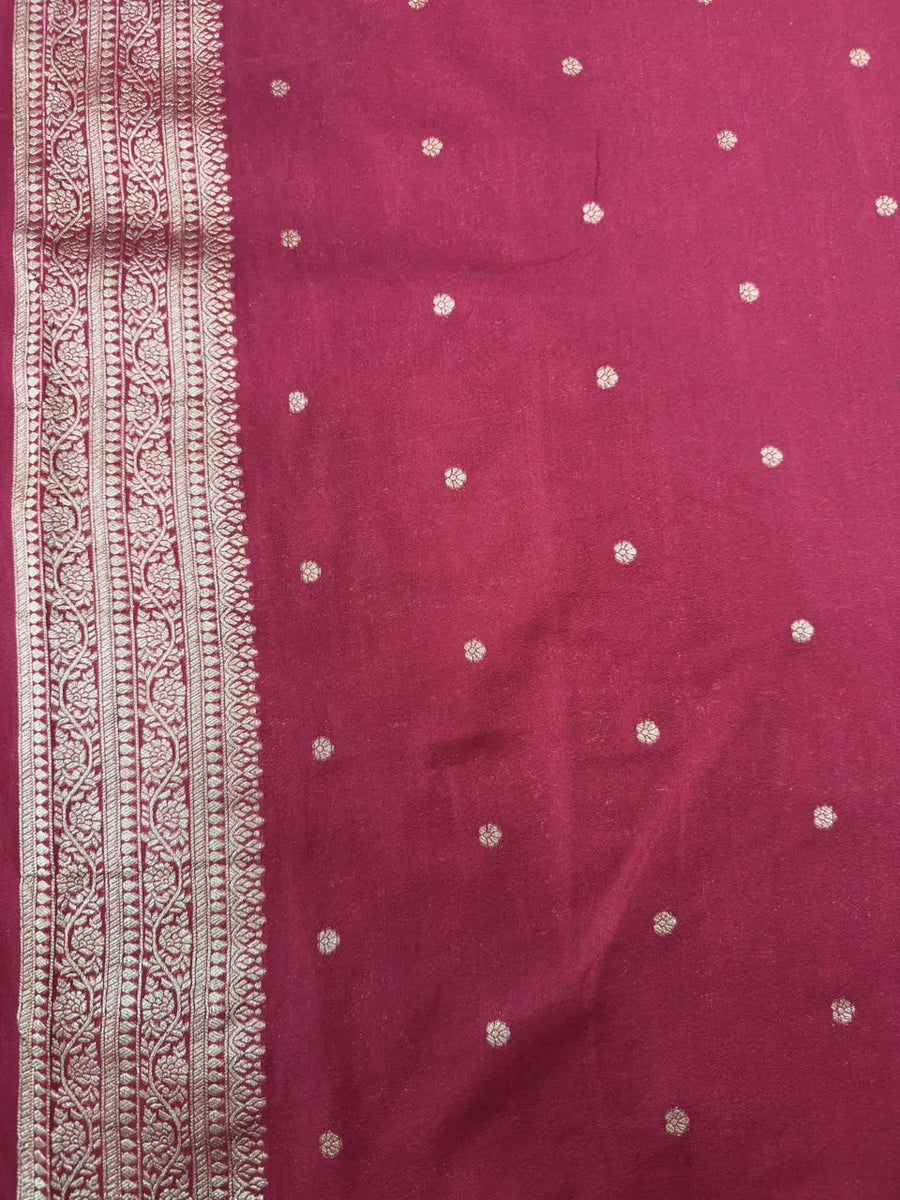 Soft Georgette Silk Saree with Zari Border 
