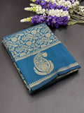 Soft Georgette Silk Saree with Zari Border 