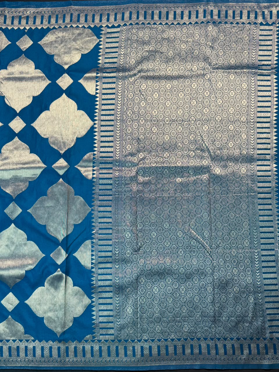 Soft Georgette Silk Saree with Zari Border