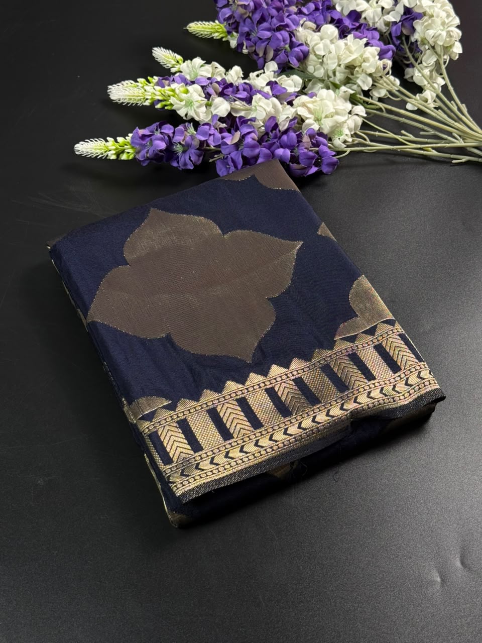 Soft Georgette Silk Saree with Zari Border