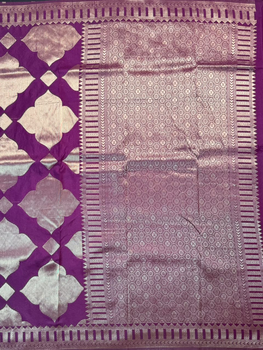 Soft Georgette Silk Saree with Zari Border