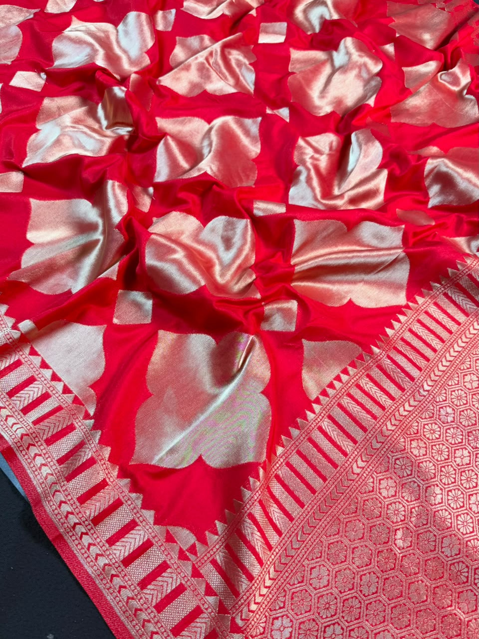 Soft Georgette Silk Saree with Zari Border