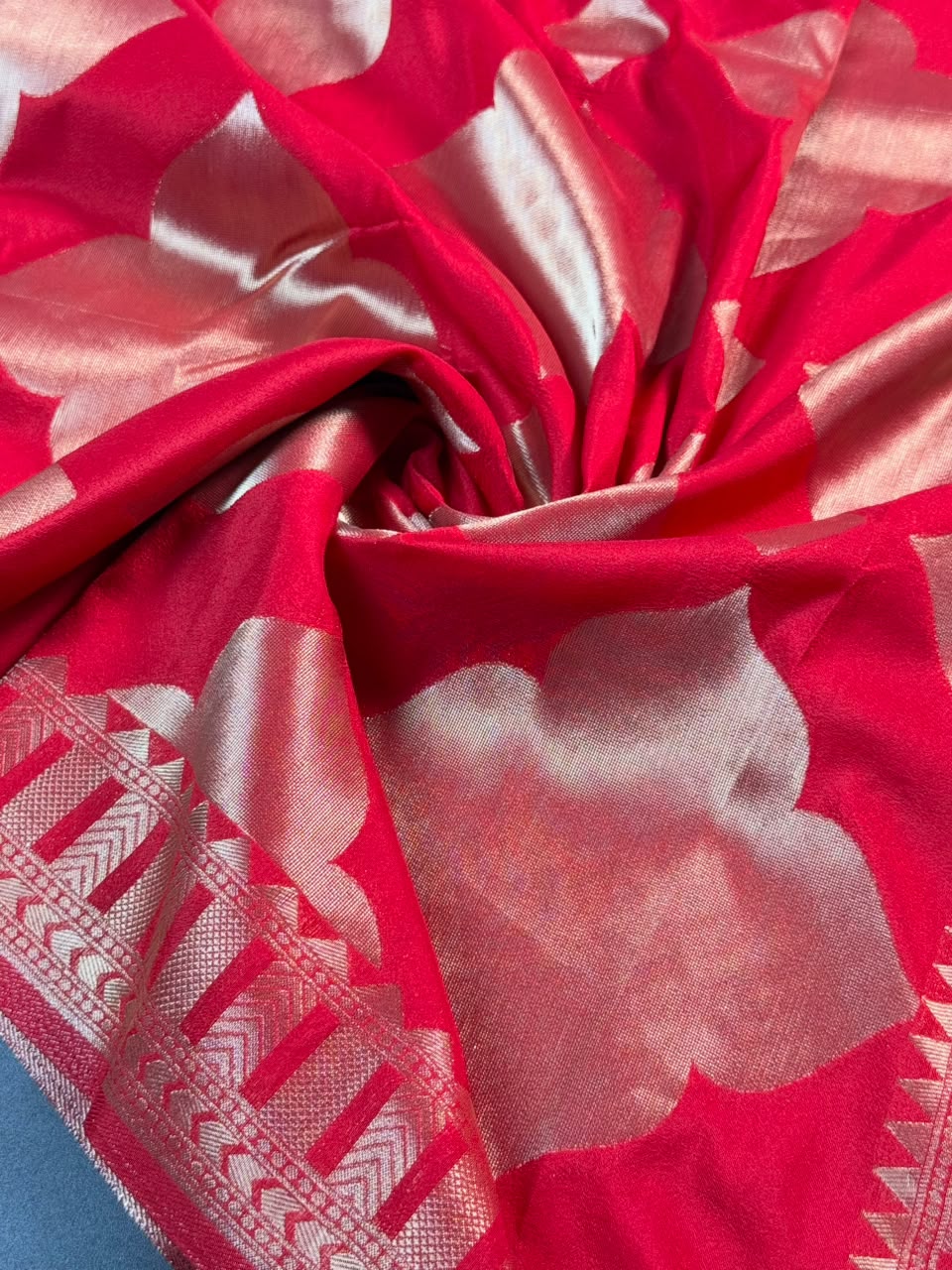 Soft Georgette Silk Saree with Zari Border