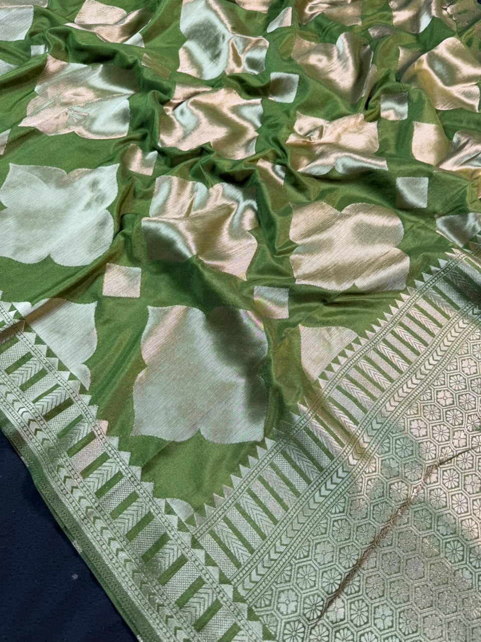 Soft Georgette Silk Saree with Zari Border