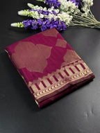 Soft Georgette Silk Saree with Zari Border 