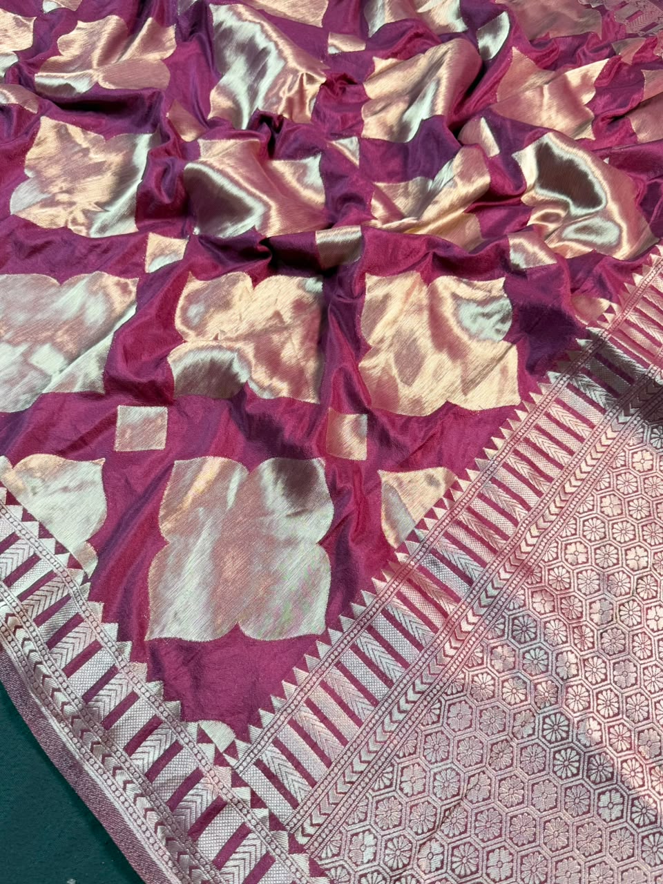 Soft Georgette Silk Saree with Zari Border 