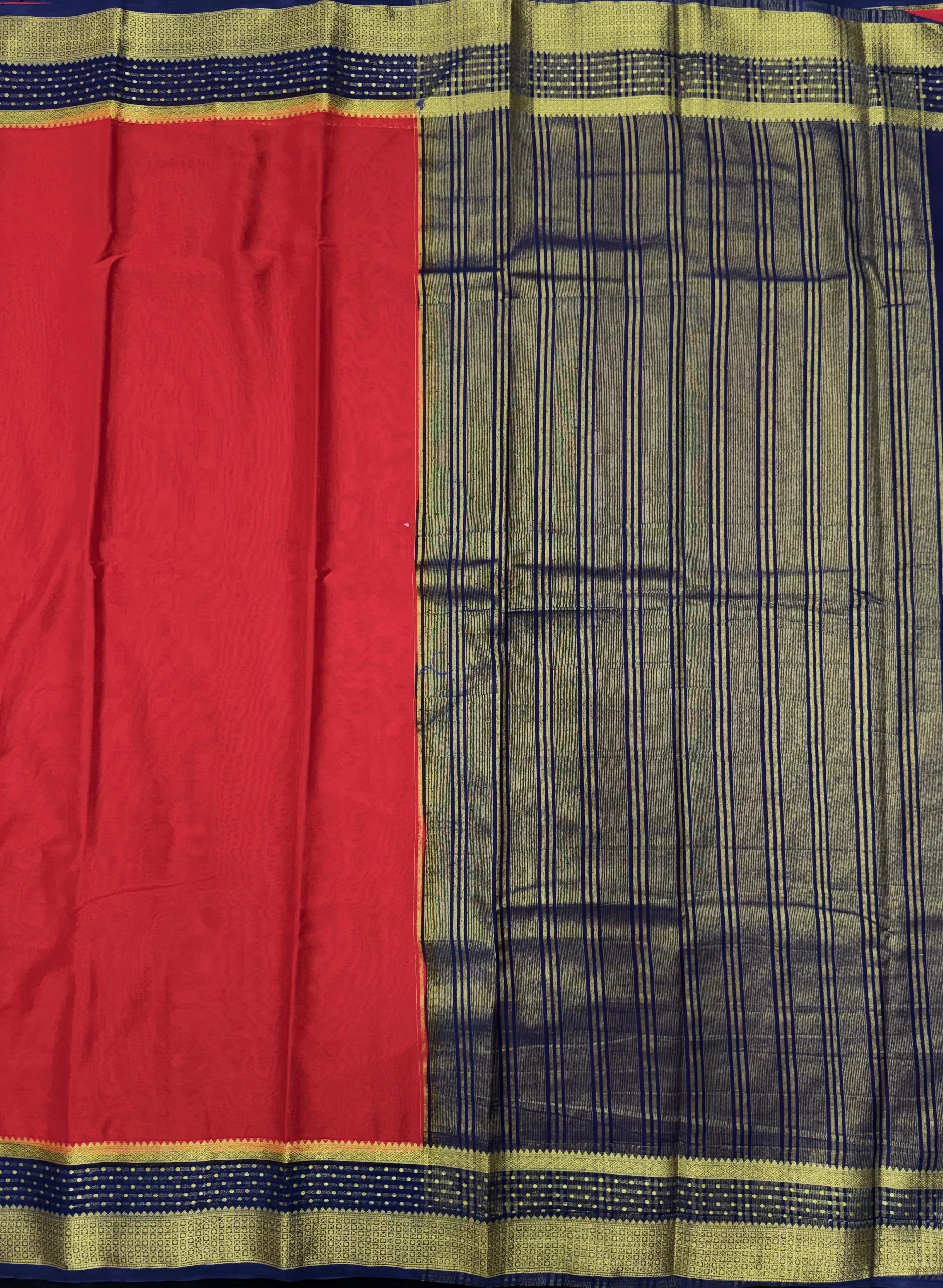 Radiant Charm in Semi Mysore Crepe Silk Saree (RMS Crape)