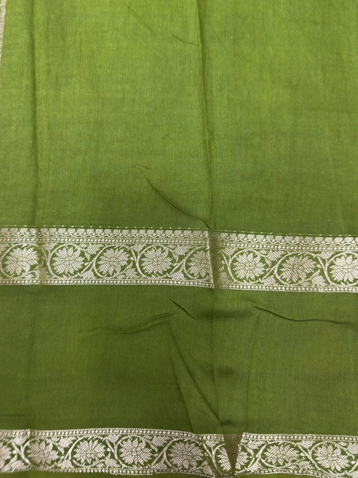 Handcrafted Semi Mysore Crepe Silk Saree – Perfect Festive Wear (RMS Crape) 
