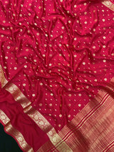 Handcrafted Semi Mysore Crepe Silk Saree – Perfect Festive Wear (RMS Crape) 