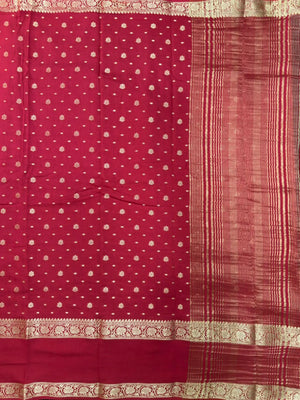 Handcrafted Semi Mysore Crepe Silk Saree – Perfect Festive Wear (RMS Crape) 