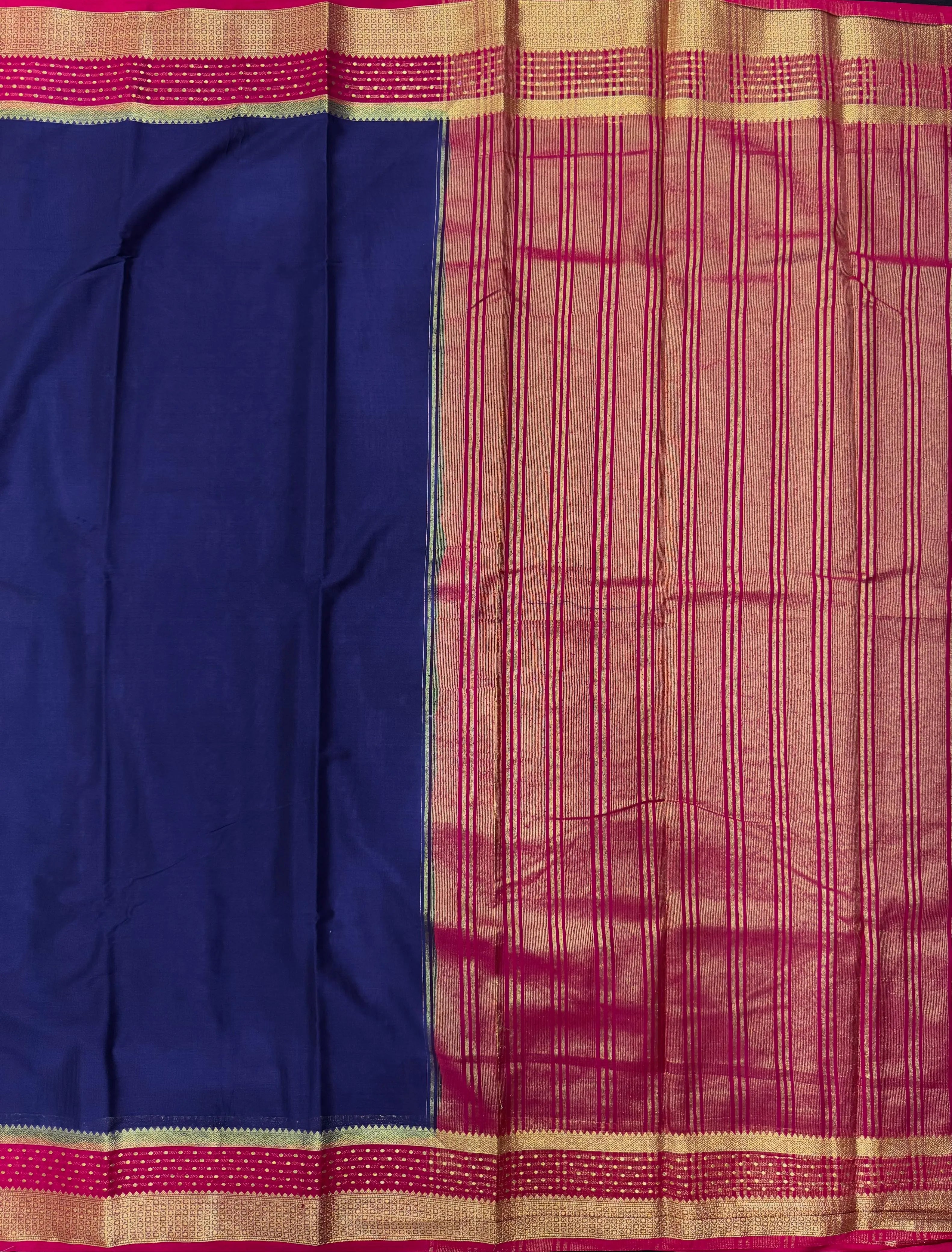 Radiant Charm in Semi Mysore Crepe Silk Saree (RMS Crape)
