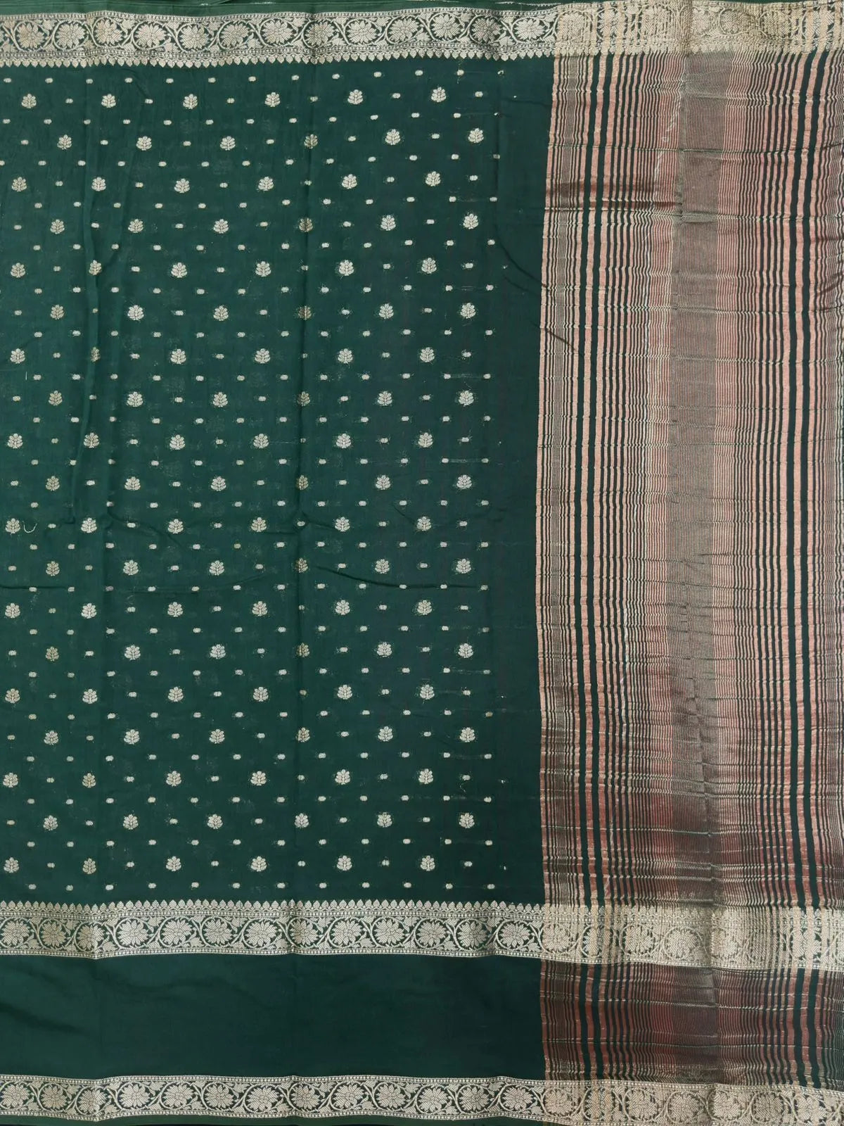 Handcrafted Semi Mysore Crepe Silk Saree – Perfect Festive Wear (RMS Crape) 