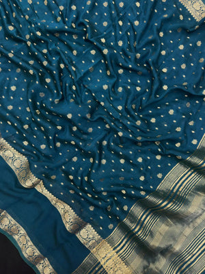 Handcrafted Semi Mysore Crepe Silk Saree – Perfect Festive Wear (RMS Crape) 