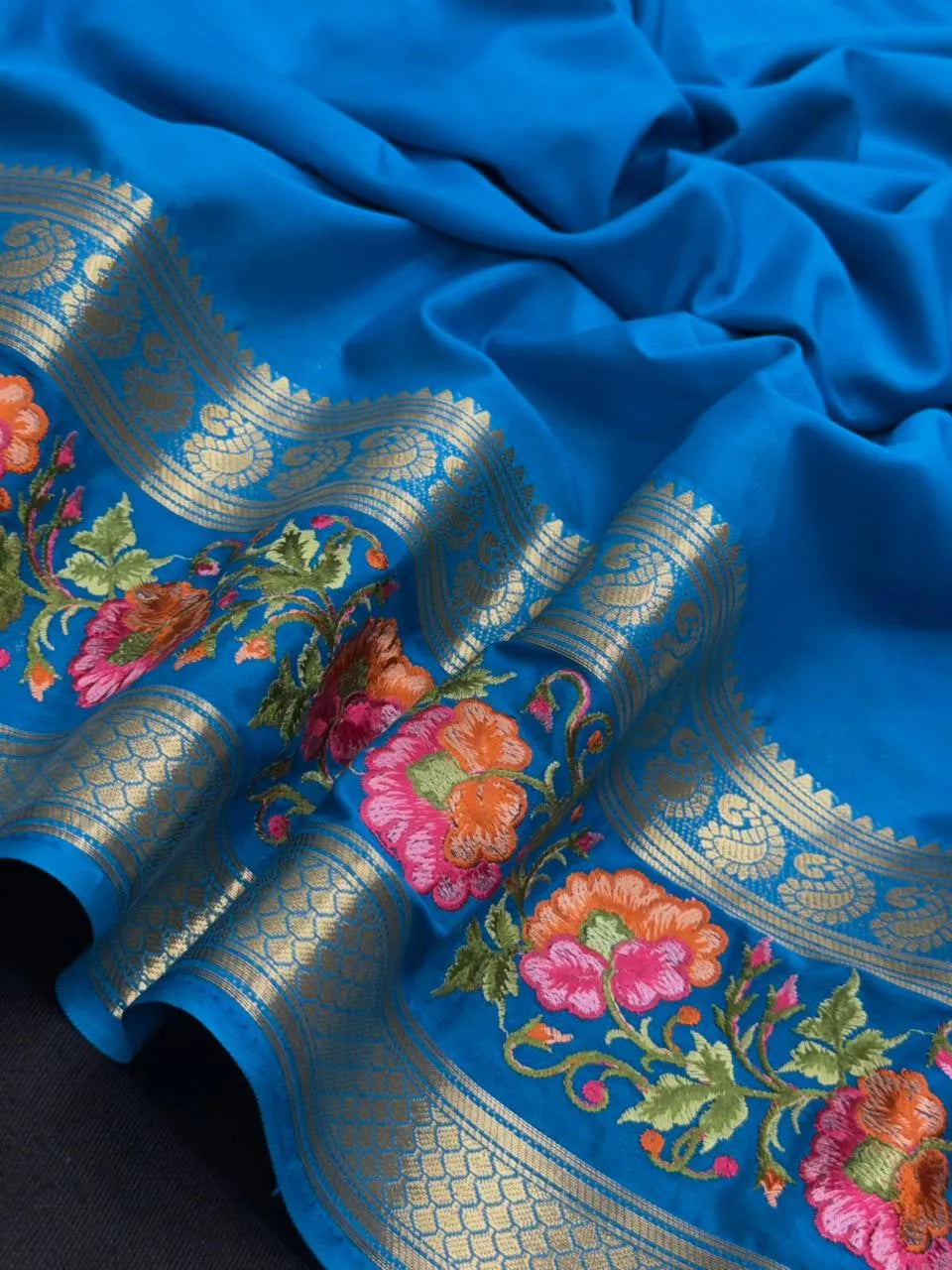 Crepe Silk Partywear-Rangeela crape