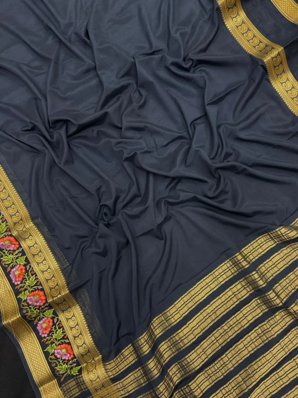 Crepe Silk Partywear-Rangeela crape