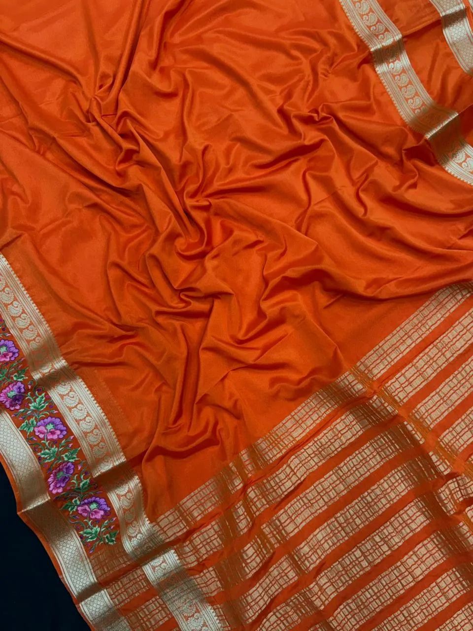 Crepe Silk Partywear-Rangeela crape