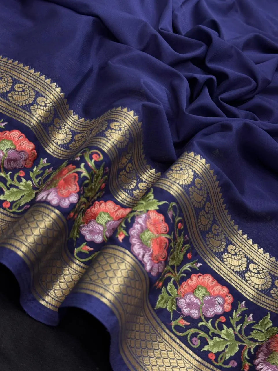 Crepe Silk Partywear-Rangeela crape