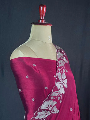 Soft Tussar Saree Everyday Sophistication-(Rasmali Silk)