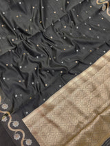 Raw cotton silk saree with soft rustic texture and subtle silk shine – perfect for ethnic and casual wear