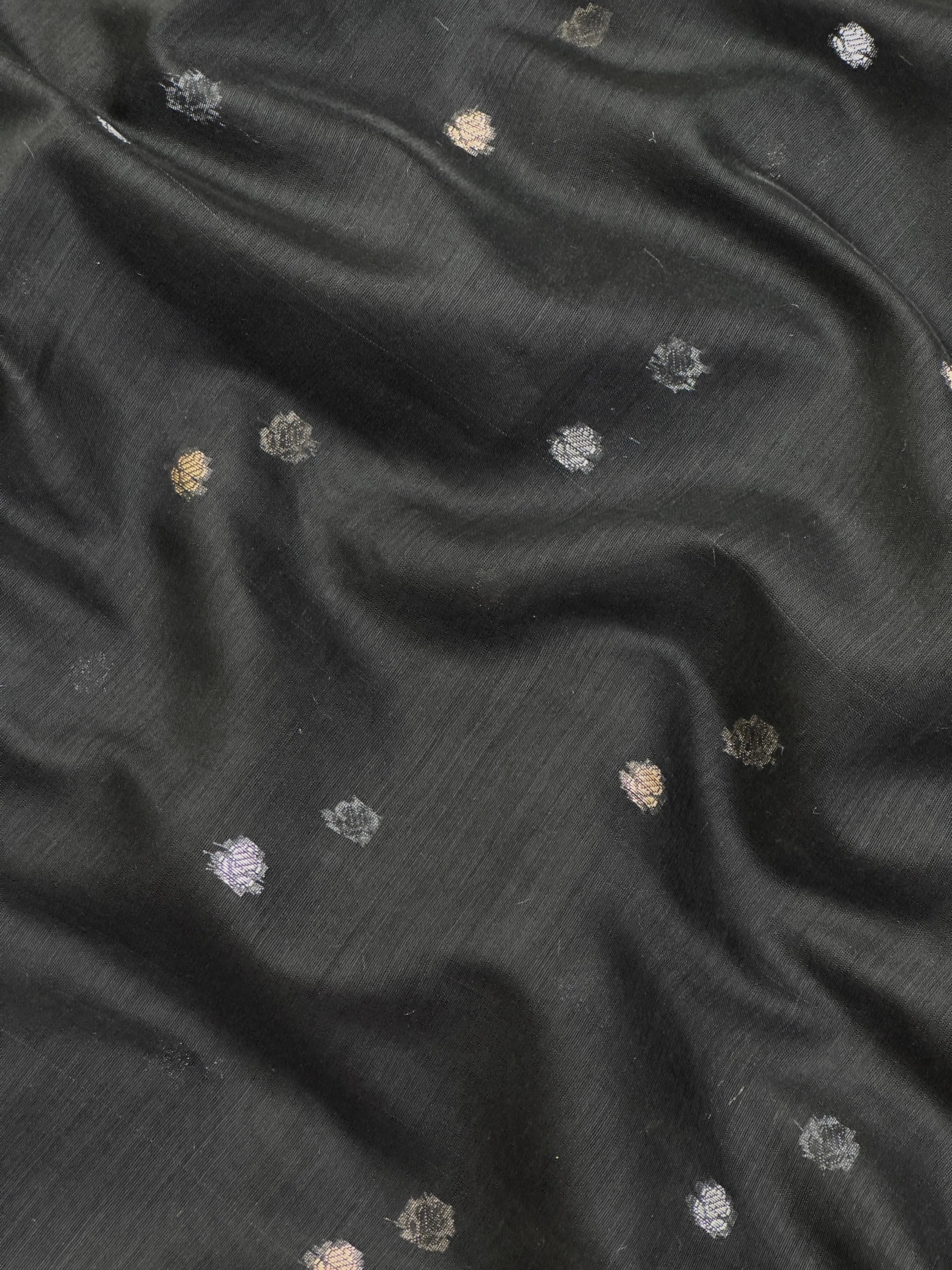 Raw cotton silk saree with soft rustic texture and subtle silk shine – perfect for ethnic and casual wear