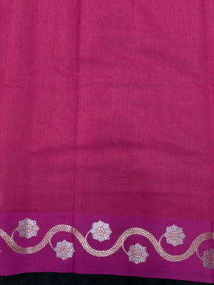 Raw cotton silk saree with soft rustic texture and subtle silk shine – perfect for ethnic and casual wear