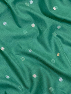 Raw cotton silk saree with soft rustic texture and subtle silk shine – perfect for ethnic and casual wear