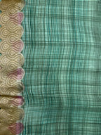 Handcrafted Gaji Silk Saree – Elegant & Timeless Drape-Rose Weave
