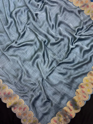 Handcrafted Gaji Silk Saree – Elegant & Timeless Drape-Rose Weave